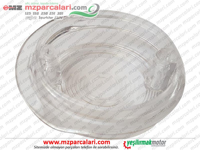 MZ 125, 150, 250, SİMSON Ön Sinyal Camı, Oval, Beyaz