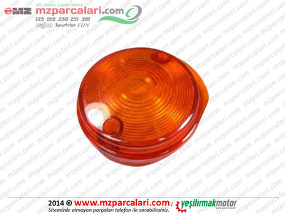MZ 125, 150, 250, SİMSON Ön Sinyal Camı (Oval)