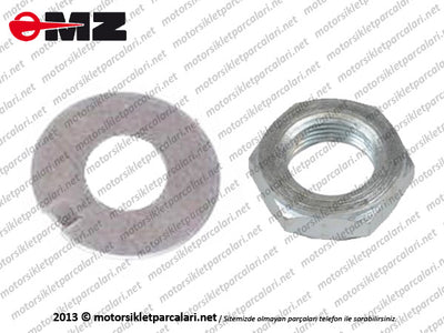 MZ 250, 251, 301 Zincir Ön Dişli Pulu ve Somunu