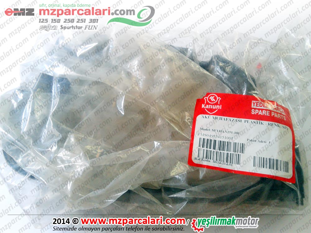 Kanuni MZ 125 Sportstar, 125s Klasik Akü Kutusu - ORJİNAL