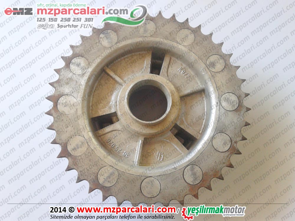 Kanuni MZ 125 Sportstar, 125s Klasik Zincir Arka Dişli - Tel Jant 42 DİŞ 
