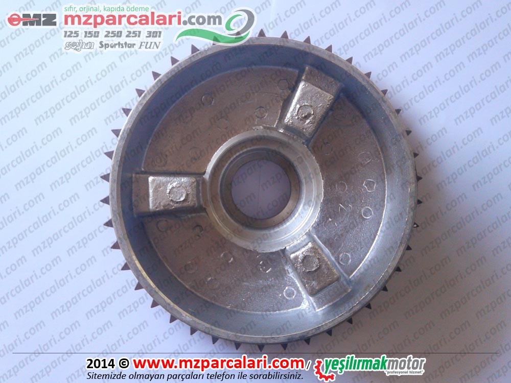 Kanuni MZ 125 Sportstar, 125s Klasik Zincir Arka Dişli - Tel Jant 42 DİŞ 
