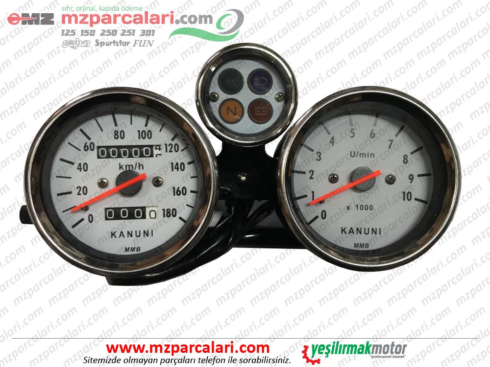 MZ 251, 301 KM (Kilometre) ve Devir Gösterge Saati, Komple - Klasik(TAİWAN)