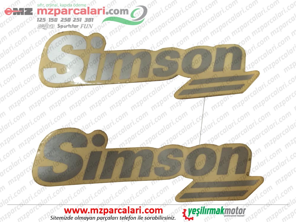 SİMSON SR50, SR80 Simson Etiketi