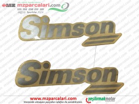 SİMSON SR50, SR80 Simson Etiketi