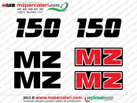 MZ  150 Etiket Takımı