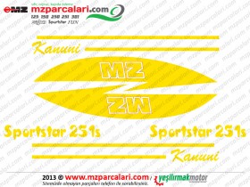 MZ Sportstar 251, 301 Etiket Takımı